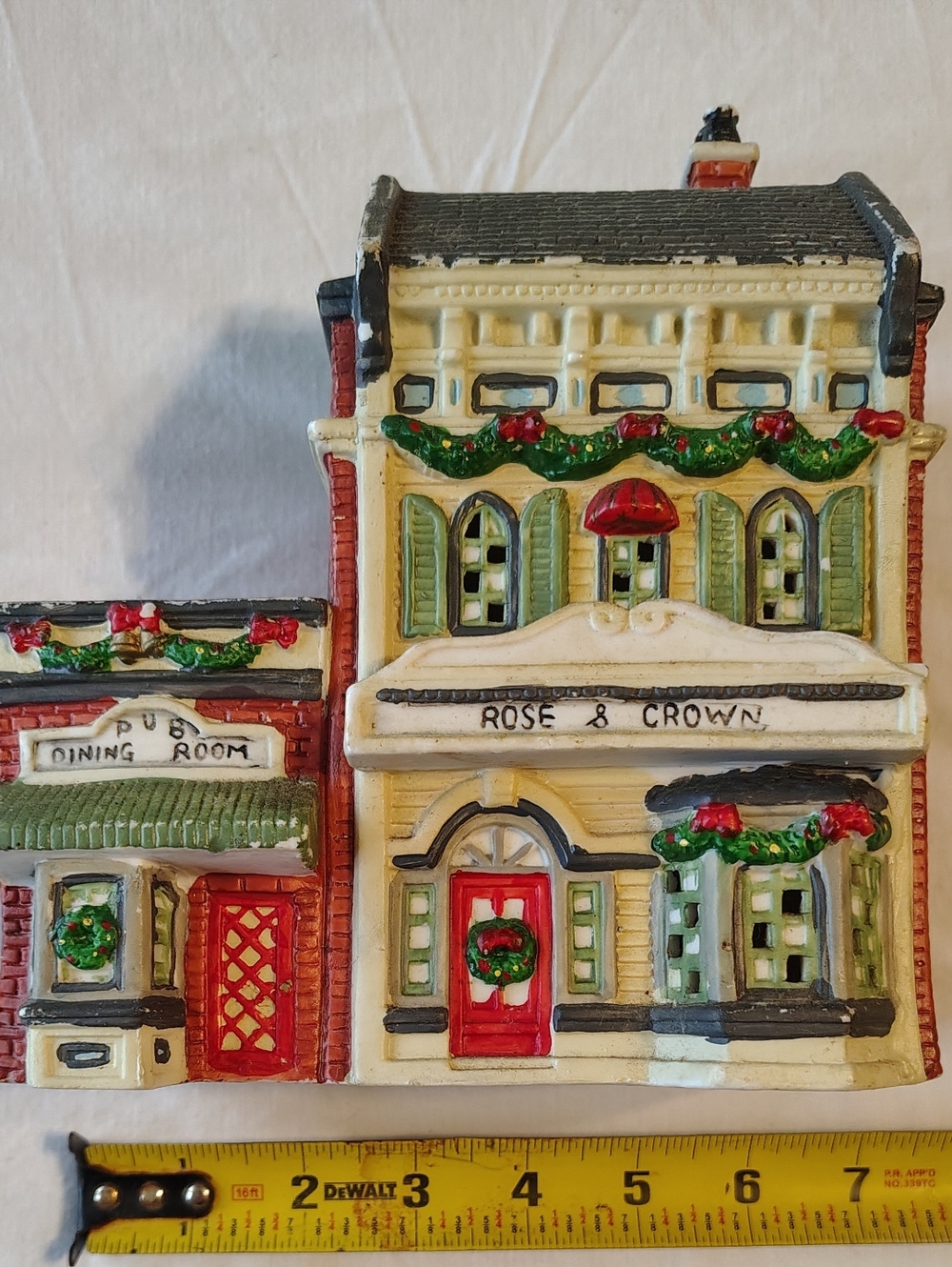 Dickens Keepsake Rose & Crown 1994 O'well Novelty Christmas Building & Pub - Picture 8 of 9